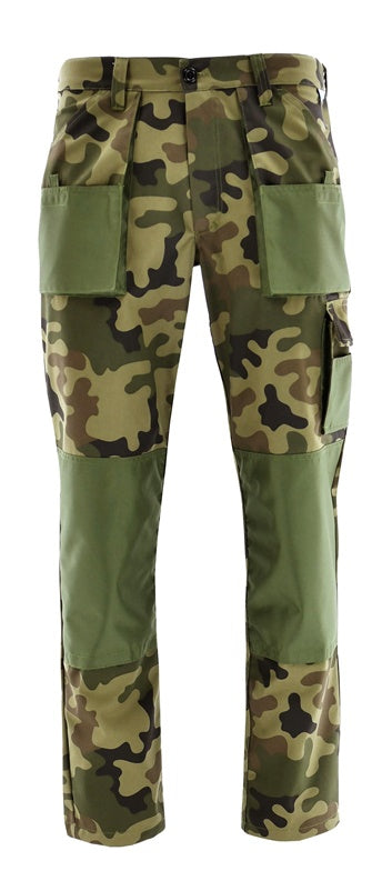 Spodnie robocze Sara Workwear, zielone, bawełna/poliester, XL