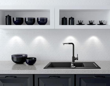 Bateria kuchenna Franke Sirius L, czarna/chrom