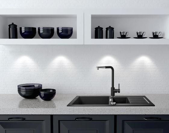 Kitchen mixer Franke Sirius L, black/chrome