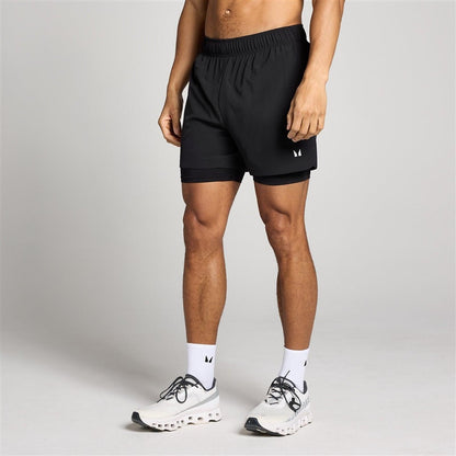 ŠORTAI TRENIRUOČIŲ VYRAMS MY PROTEIN JUODA 2IN1 XL