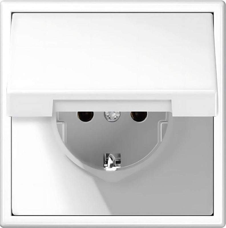 Socket LIREGUS MODERN, IP44, matt white