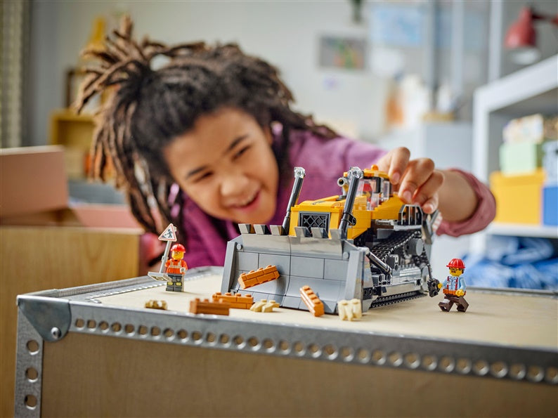 LEGO® City Yellow Bulldozer 60466 Building Toy, 682 Pieces.