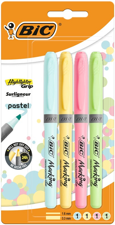 Text marker Bic Pastel 964859, 4 pcs.
