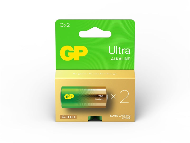 Baterie GP ULTRA ALKALINE C/LR14, 1,5V, 2 szt.