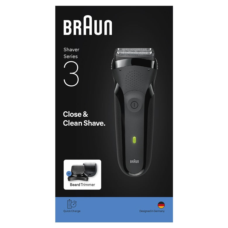 Golarka Braun Series 3+ 3000BT, czarna