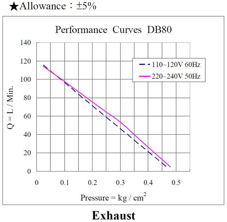 Orapūtė Airmac DB80, 89 W