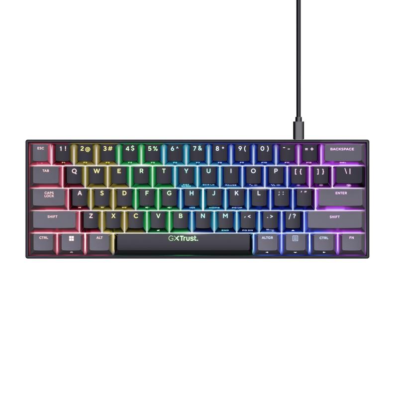 Keyboard Trust GXT 867 ACIRA, English (US), black/grey