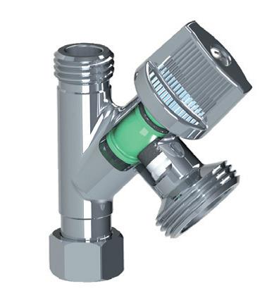 Kampinis ventilis 280020, 1/2"x1/2"3/4"