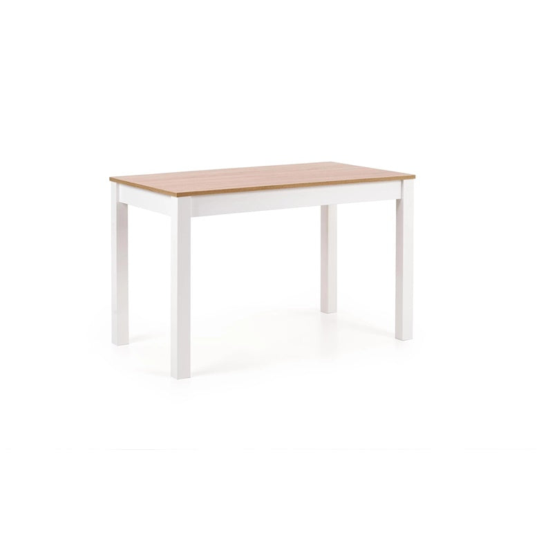 Virtuvinis stalas, rudas/baltas, 120 cm x 68 cm x 76 cm