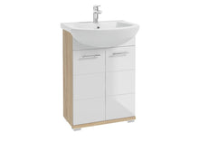 CABINET FLOOR BAR D60 WHITE/WOOD