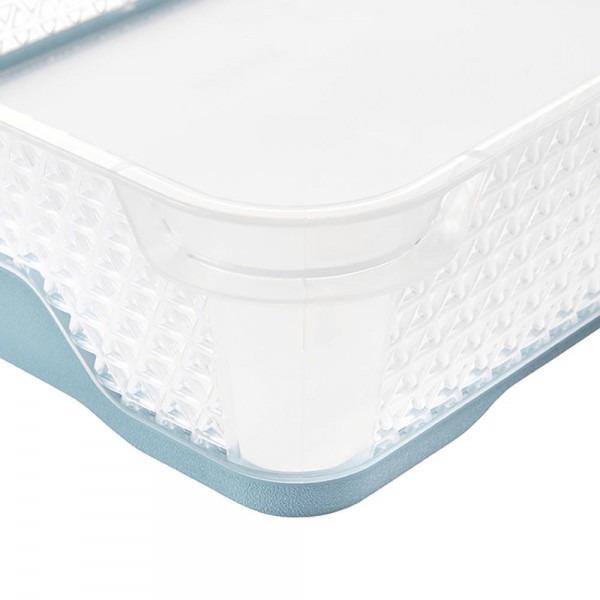 Basket Keeeper, clear/light blue, 20 x 26.5 x 7 cm