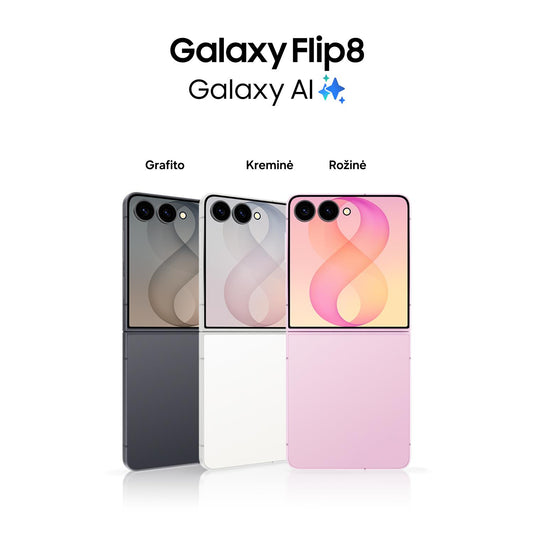 Telefonas Samsung Galaxy Flip 8 5G, 256 GB, graphite sp.