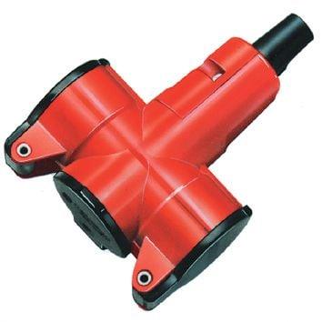 Three-way extension socket N&L, 16A