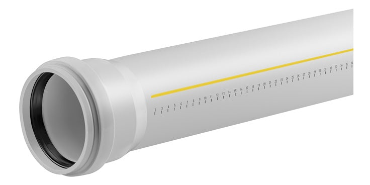 Vidaus kanalizacijos vamzdis Magnaplast, Skolan, Ø58 mm, 2 m