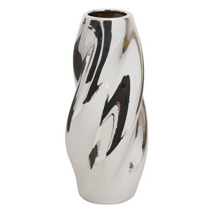 Vaza Atmosphera Twisted 210138, 28 cm, sidabro