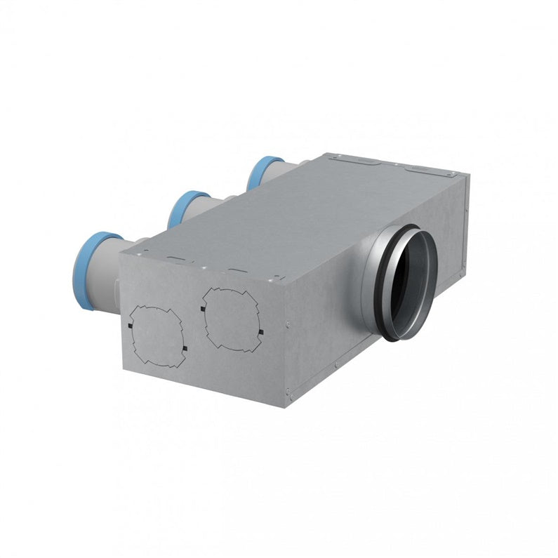 Universal anti-condensation air distribution box DN125