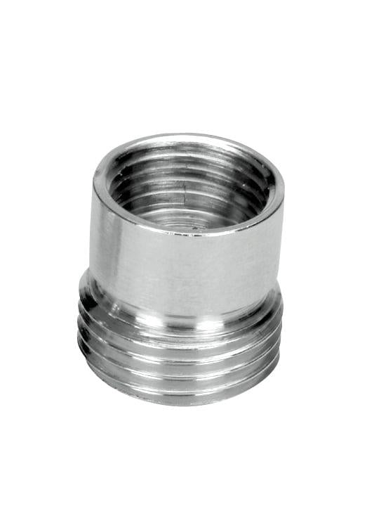 Žalvarinis chromuotas perėjimas 3/8"X1/2", vidinis/išorinis