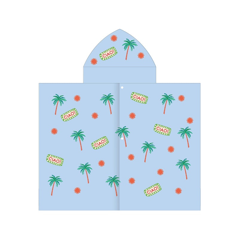Poncho Spokey PALM BL, blue, 175 cm x 70 cm