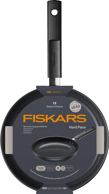 Keptuvė Fiskars Hard face 1075459, 26 cm, aliuminis