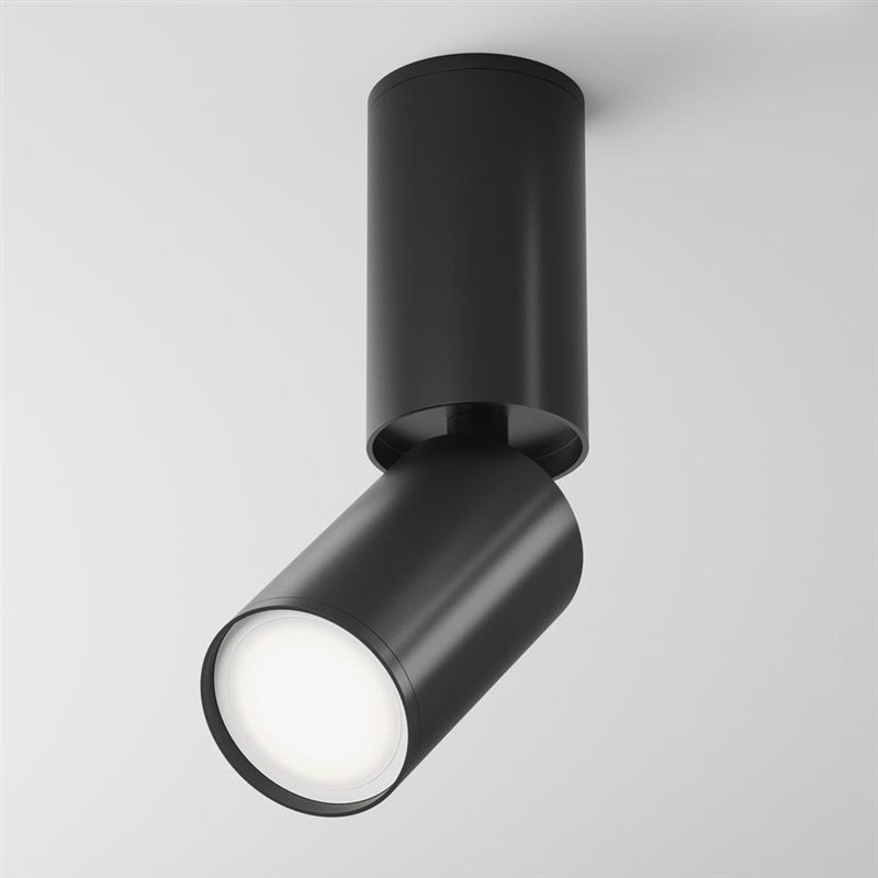 Ceiling light Maytoni Focus S, GU10, 10 W, black