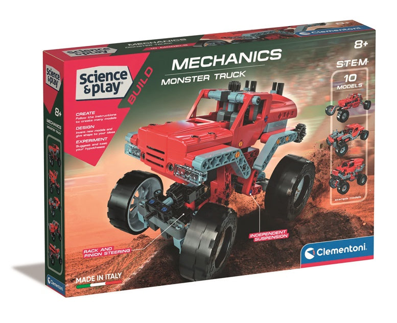 Clementoni Monster Truck 75038BL Construction Set, plastic