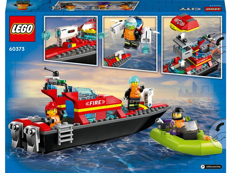 LEGO City Fire Rescue Boat 60373 building set