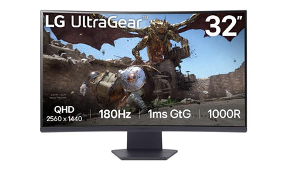 Monitor LG UltraGear 32GS60QC-B.AEUQ VA 180 Hz QHD, 31.5"