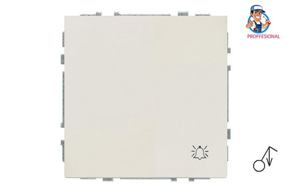 LUREGUS MODERN doorbell button, matt sand colour