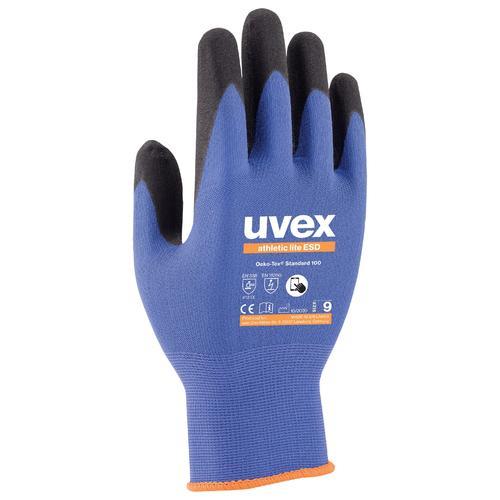 Darbo pirštinės Uvex Athletic Lite ESD, mėlyna, 8