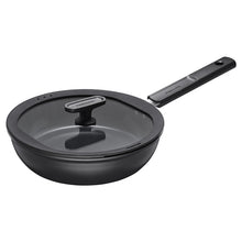 Fiskars Frying Pan with Lid, 24 cm, aluminum