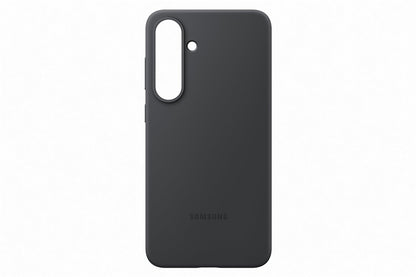 Telefono dėklas Samsung Silicone, Galaxy S25 Plus, juoda