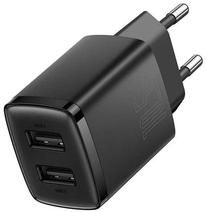 Kroviklis Baseus USB-A x2 10.5W juoda