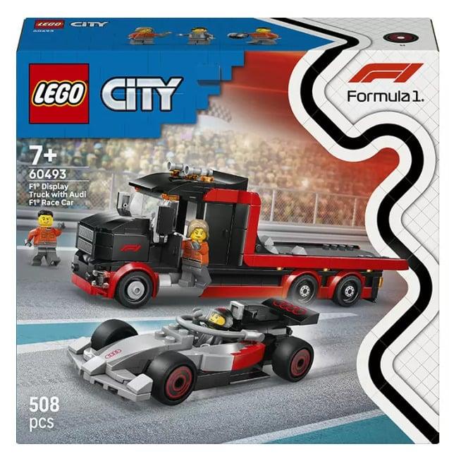 Klocki konstrukcyjne LEGO City Samochód ciężarowy F1 z Audi 60493,508el