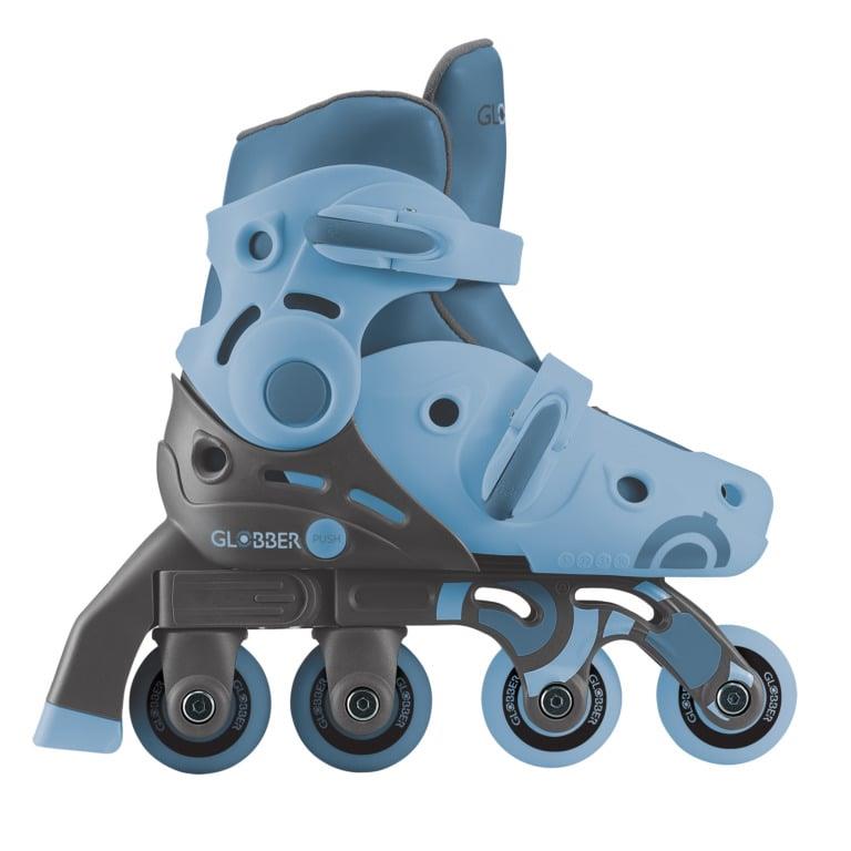 Rolki Globber Learning Skates 2w1, niebieskie, 30-33