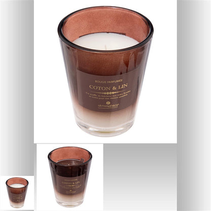 Candle, scented Atmosphera Alma Cotton, 38 h, 270 g