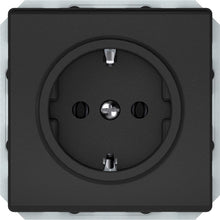 Socket VILMA ST150, with earthing, matte black.