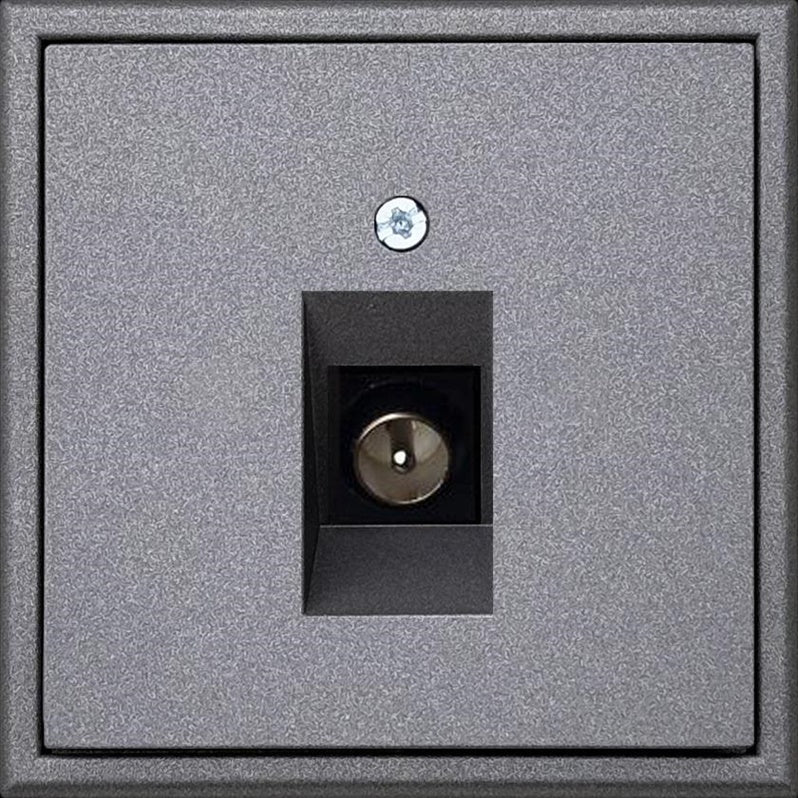 Antenna socket LIREGUS MODERN, matte black