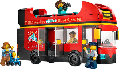 Konstr LEGO City Raudonas dviaukštis apžvalgos autobus 60407