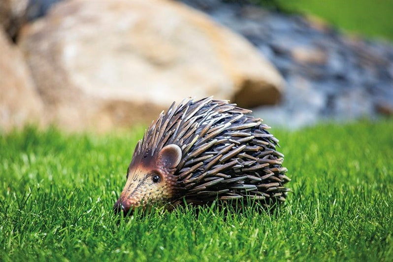 Garden decoration "Hedgehog", 26 cm x 16 cm x 16 cm, brown.
