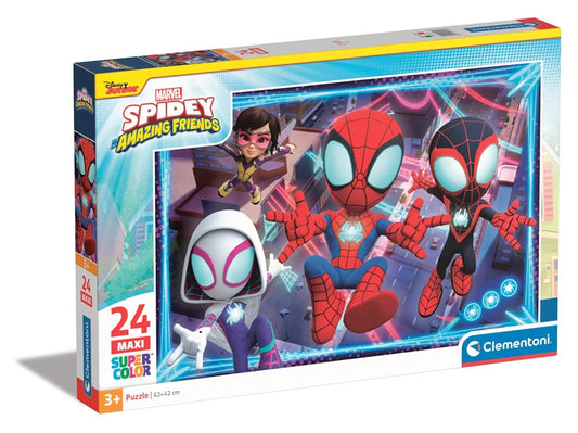Clementoni MAXI SPIDEY Puzzle 28527, 62 cm x 42 cm
