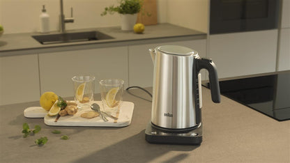 Electric Kettle Braun Identity WK5205BK, 1.7 l, silver