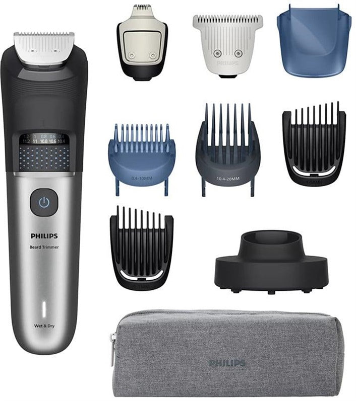 Beard Trimmer Philips 7000 BT7670/15, li-ion, silver/grey
