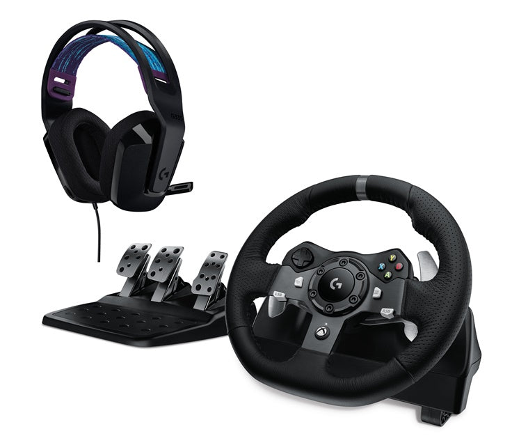 GAMING WHEEL LOGITECH G920+HEADPHONES G335 BLACK