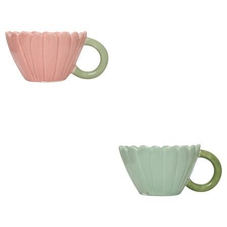 Mug, green/pink, 0.2 l