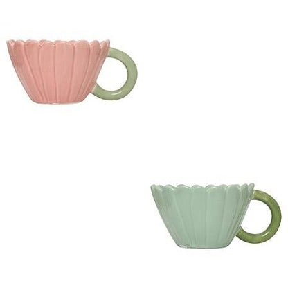 Mug, green/pink, 0.2 l