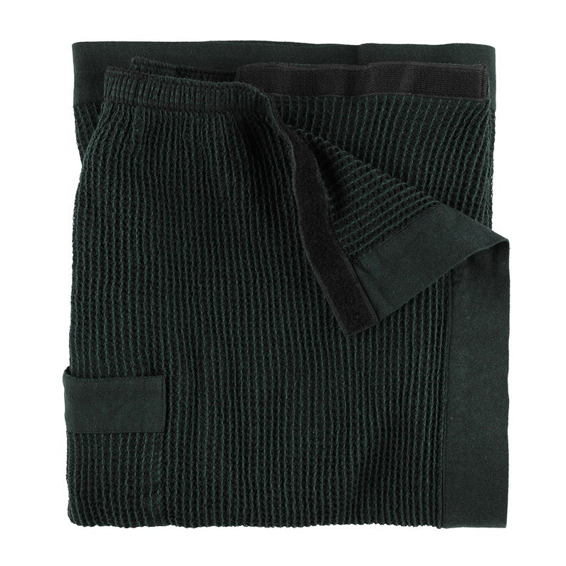 Sauna Apron Rento, 145 x 70 cm, black/green
