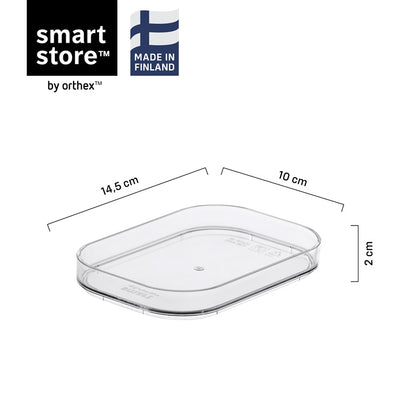 Lid for storage box 10590, transparent, 14.5 x 10 x 2 cm