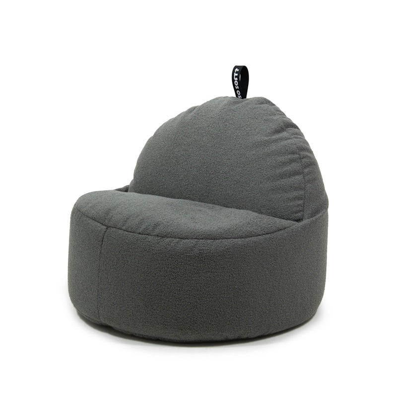 Sėdmaišis SoSoft Round XL Teddy, pilkas