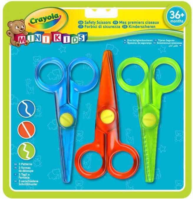 Crayola Scissors, kids', blue/red/green