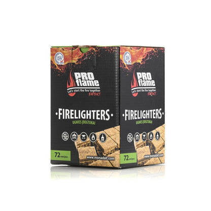 Pro Flame Expert firelighter, 8 cm x 13 cm, 72 pcs.